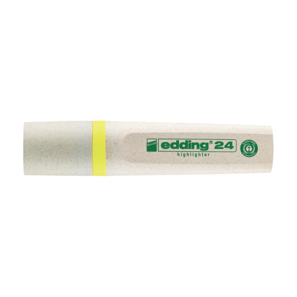 Highlighter Edding 24 EcoLine yellow, chisel tip environment