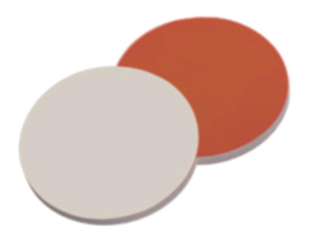 LLG Septa N 11 Red Rubber/PTFE Beige, Hardness 40° Shore A