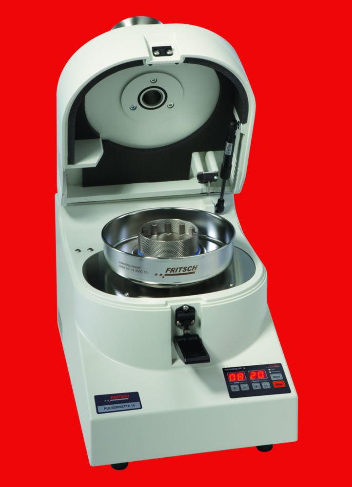 Fritsch Rapid Rotor Mill "Pulverisette 14" without Rotor and Sieve Ring, including Collecting Vessel with Lid, for 100-120 V/1~, 50-60 Hz, 1200 Watt

