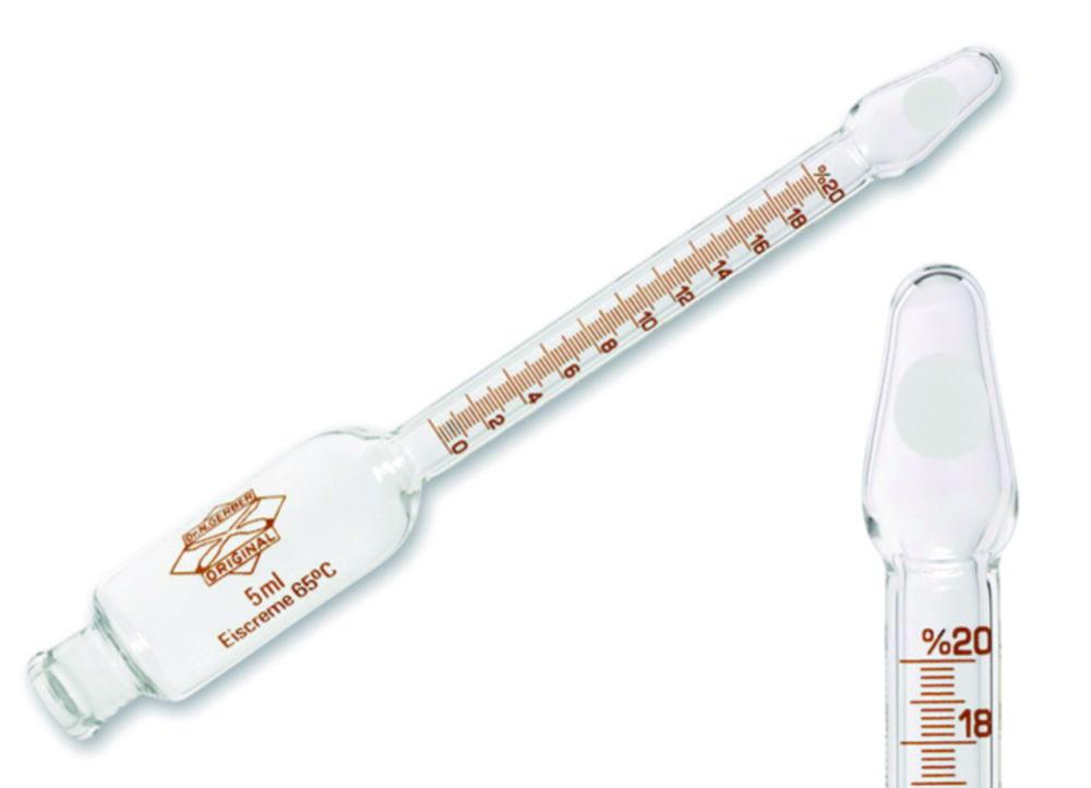 Ice-cream butyrometer Köhler measuring method, 0-25%:0,2 F