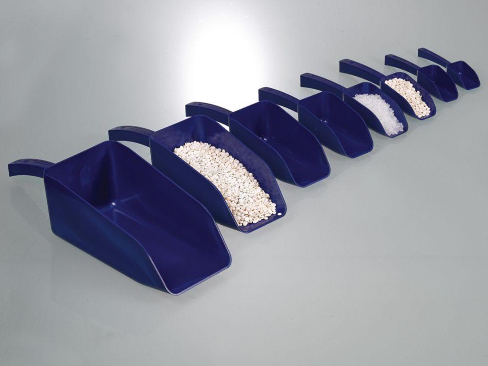 Bürkle SteriPlast Scoop 150ml, PS Length 216mm, Blue, Detectable, Pack of 10