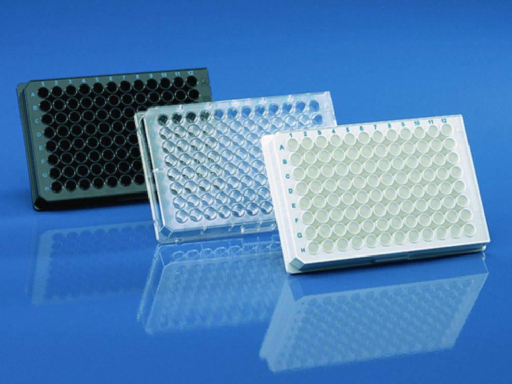 BRANDplates hydroGrade™ 96-Well Microplates, PS, Transparent, F-Bottom, Non-Sterile, Without Lid (Pack of 100)