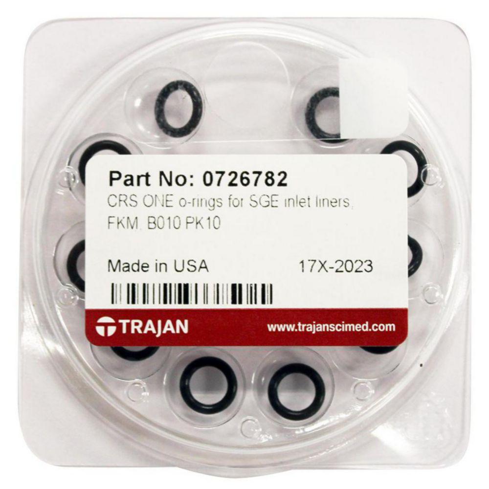 Trajan Scientific CRS ONE O-Rings for SGE Inlet Liners, FKM, B010, Pack of 10