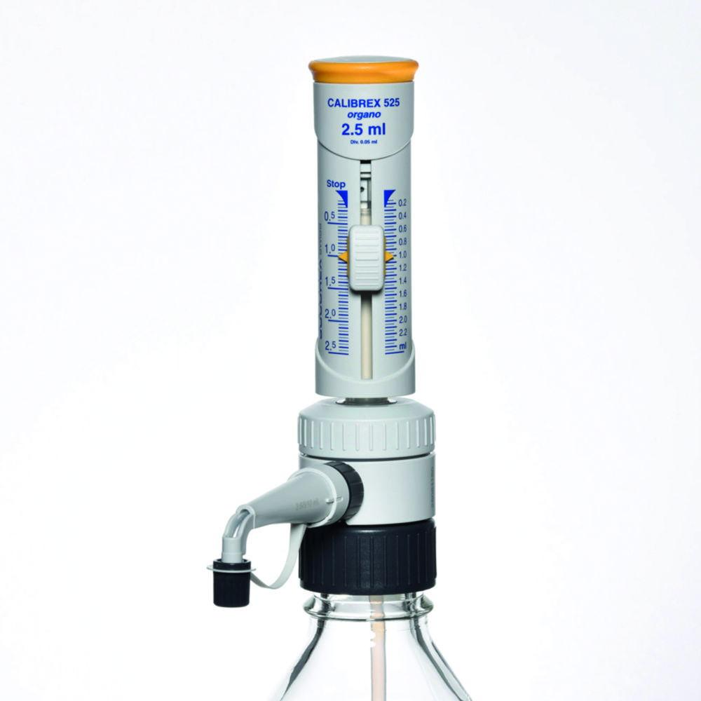 SOCOREX Calibrex Organo 525 Dispenser 0.25–2.5 ml, Ground Glass Plunger, Autoclavable