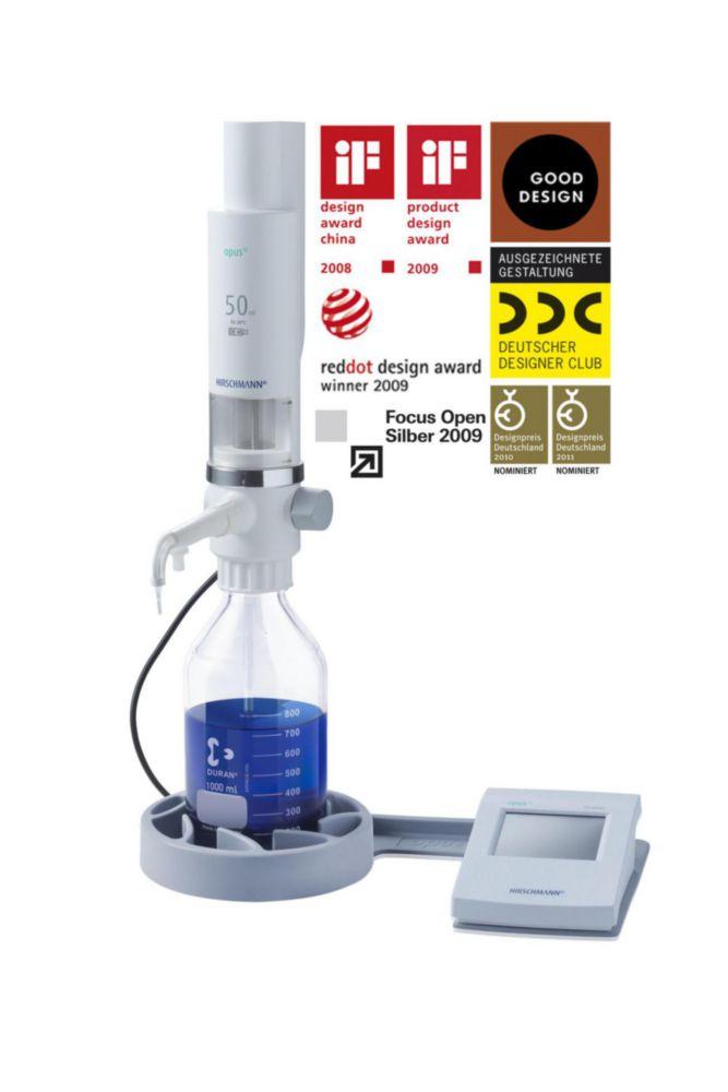 Hirschmann Dispenser Opus Titration Vol. 50 ml, Power Supply with Euro-Plug 230 V
