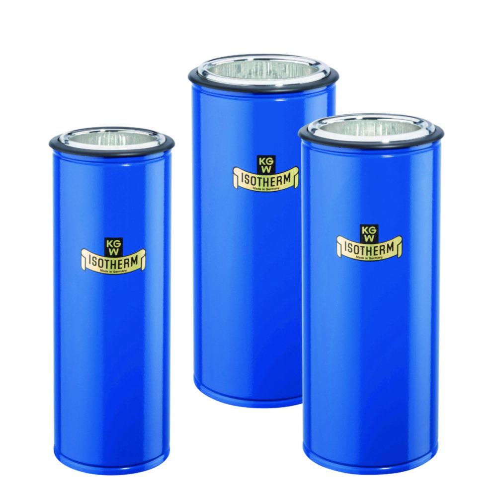 KGW Schieder Dewar Flasks 1700ml, Cylindrical Blue Powder-Coated Alu, 500x67mm