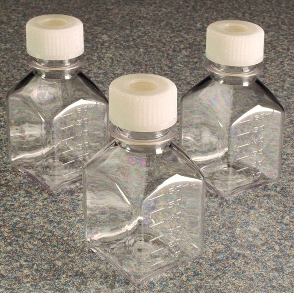Thermo Nalgene Media Square Bottles 125 mL Sterile with Septa Closure (Pack of 96)