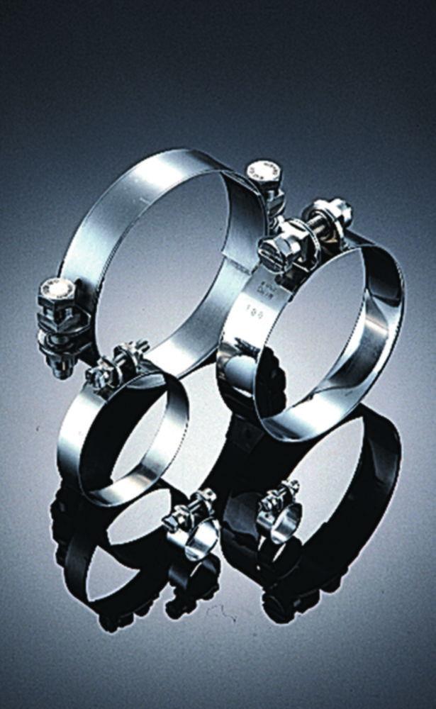 Tubing clamps,rust-protected steel,8 mm 7 mm width