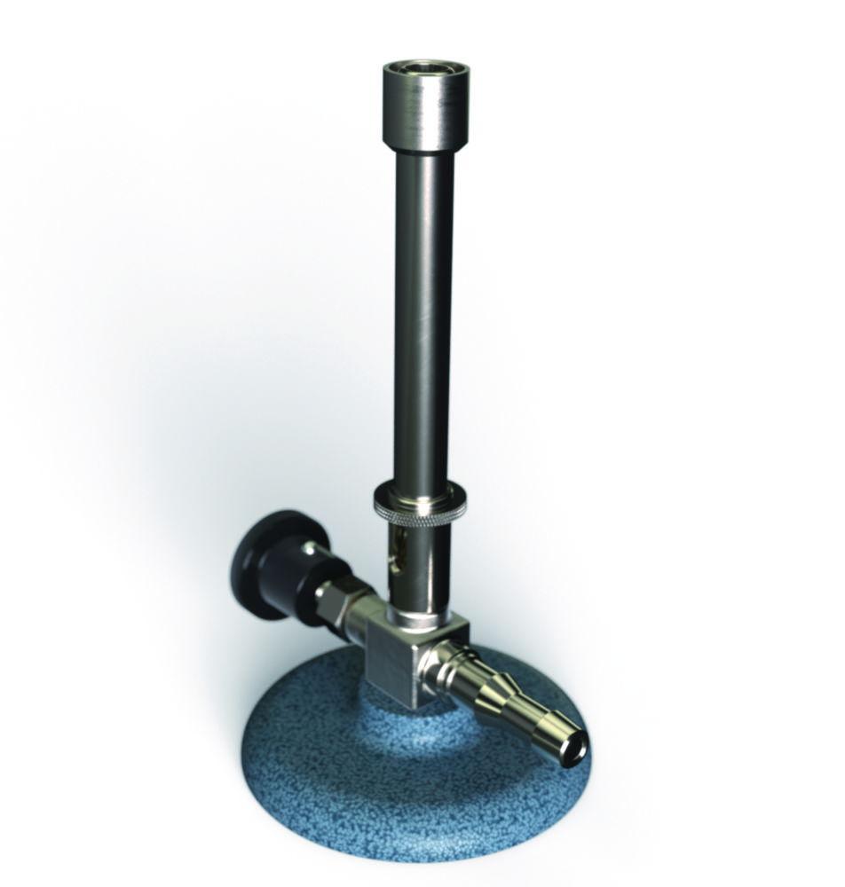Bunsen burner for propane gas with needle valve and air regulator