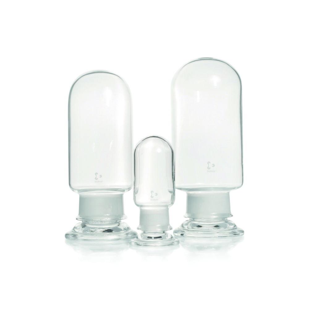 DWK Duran Specimen Jars, Cylindrical, Cap, 600 ml with Ground Stopper