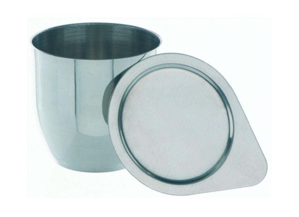 BOCHEM Nickel Crucibles, 99.5 %, 130 ml, Type 2, 1.0 mm Thick, Without Lid