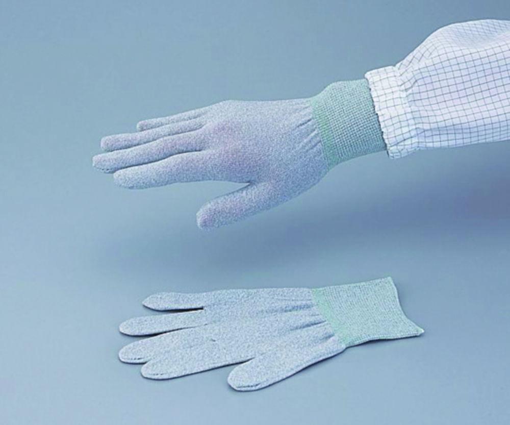 As One ASPURE Conductive Gloves, Size L, Nylon, Pack of 10 Pairs


