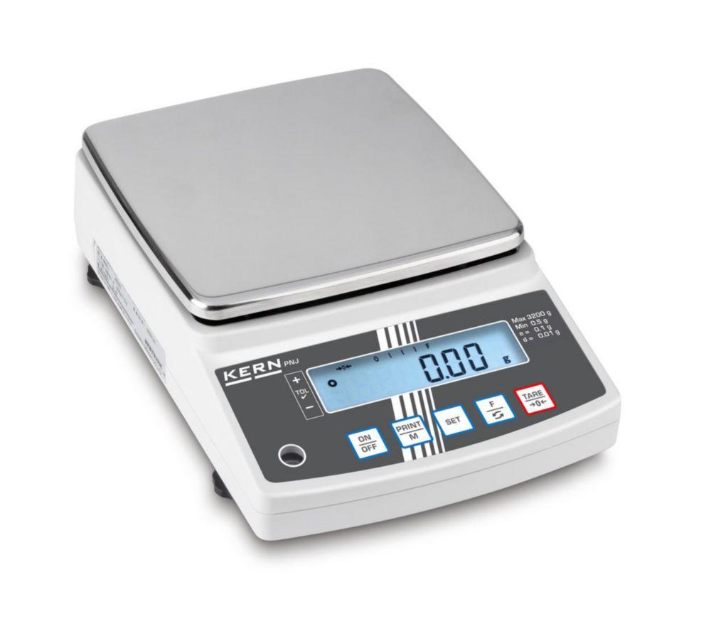 Kern Precision Balance PNJ 12000-1M – 12000 g / 0.1 g, Calibratable, Weighing Plate 190 x 190 mm

