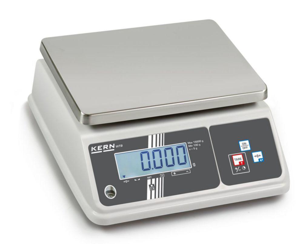 Kern Bench Scale WTB 3K-3NM, 3 kg / 1 g, Calibratable Weighing Plate 260×200 mm