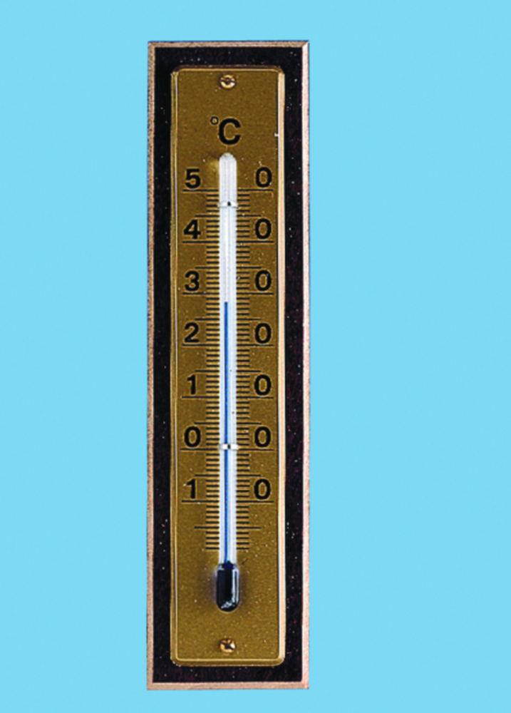 Amarell Room Thermometer (Mahogany-Maple, 125 x 30 mm, -10°C to +50°C)