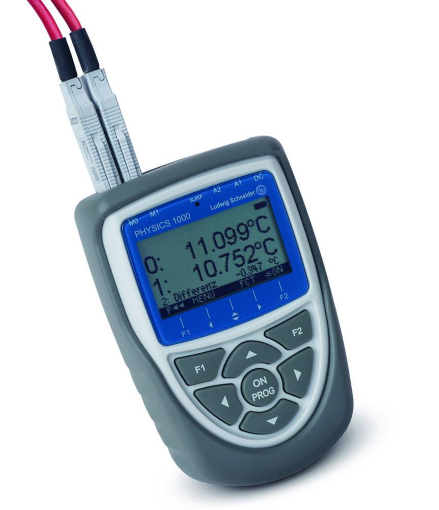 Ludwig Schneider Precision Hand-Held Measuring Instrument with Pt100 Data Logger Function, Type 13760, Measuring Range -100 to +400°C, Resolution 0.01°C
