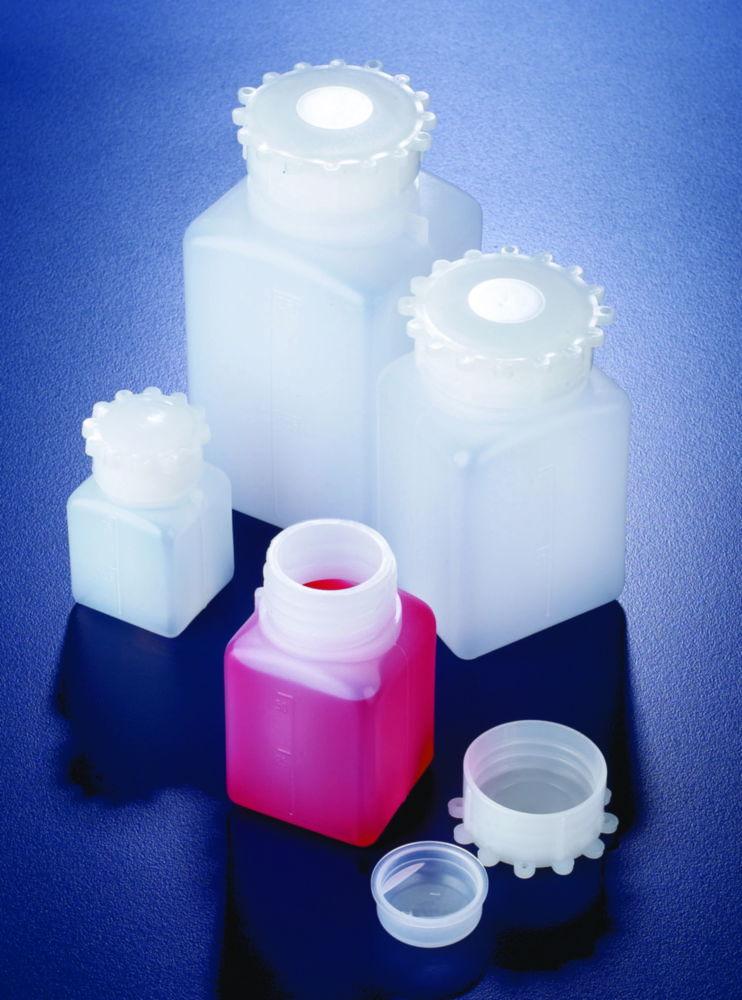 DWK 50 mL Square HDPE Bottles with Lid, Pack of 10​
