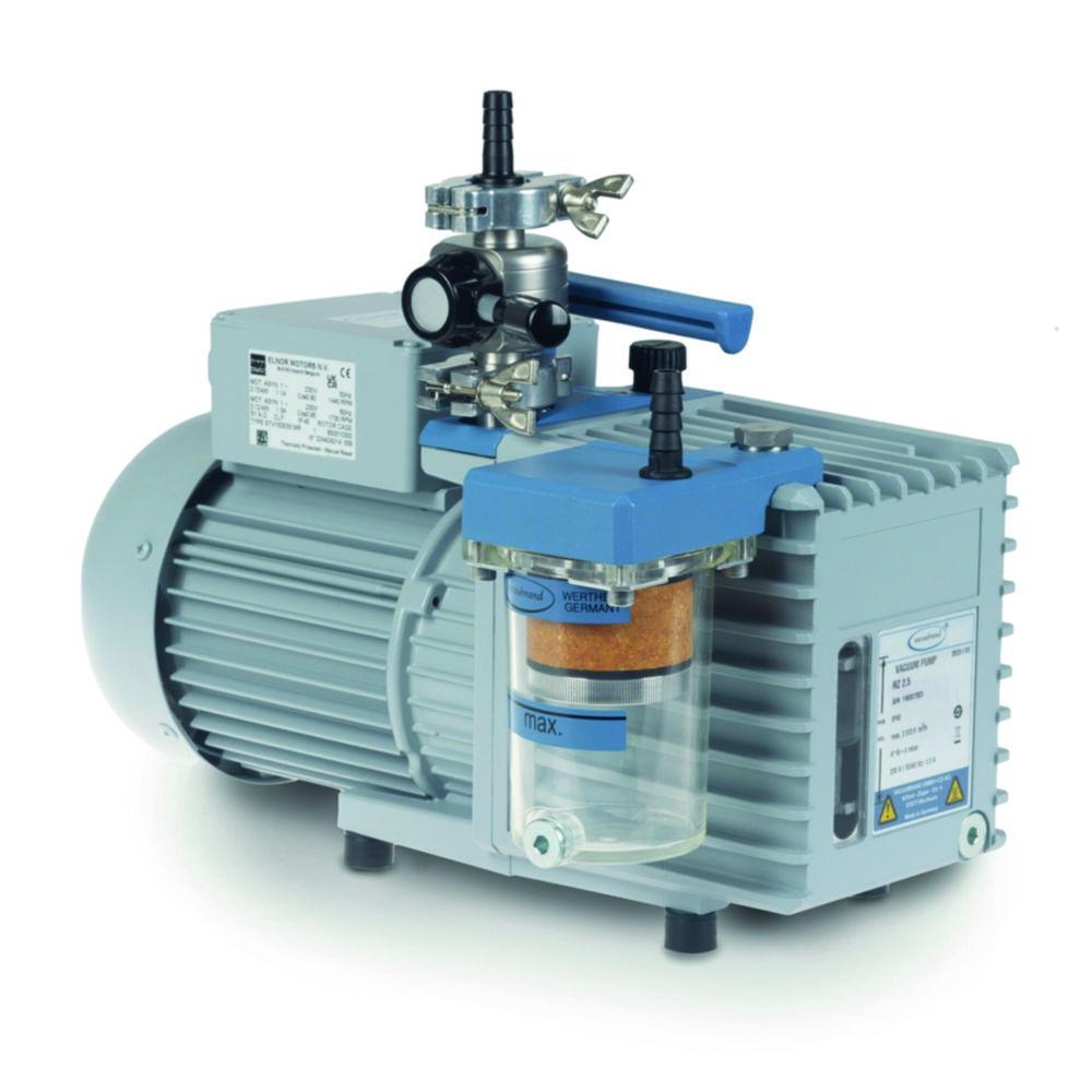 Vacuubrand Rotary Vane Pump Package RZ 2.5 with Oil Mist Filter and Butterfly Valve VS 16, 230 V / 50-60 Hz, UK Mains Cable
