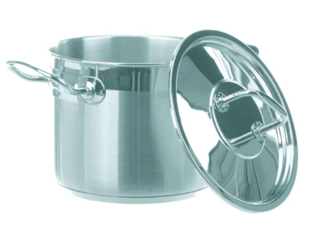 BOCHEM Laboratory Pot + Lid 2.5 L 160 x 130 mm, 18/10 Steel