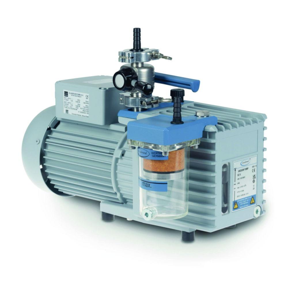 Vacuubrand Rotary Vane Pump Package RZ 6 with Oil Mist Filter and Butterfly Valve VS 16, 230 V / 50-60 Hz, CEE Mains Cable