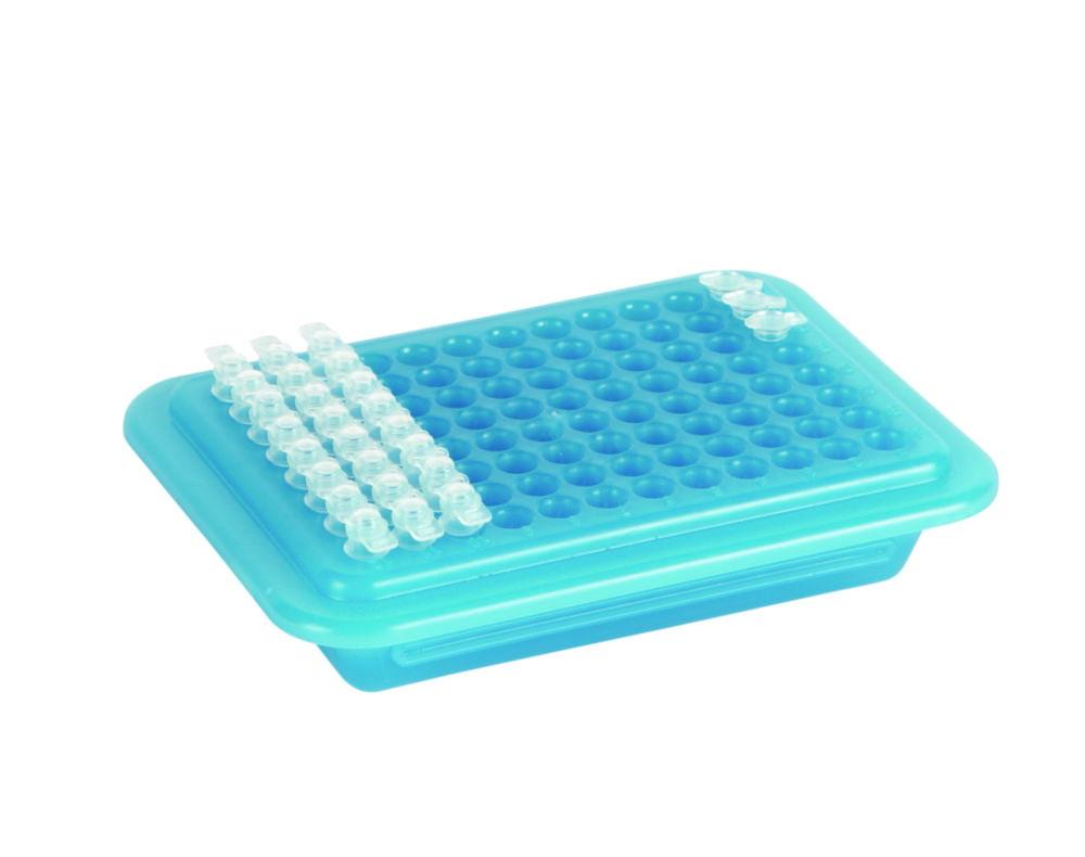 Heathrow Scientific PCR Cooler, Light Blue & Dark Blue, 96-Well, Pack of 2