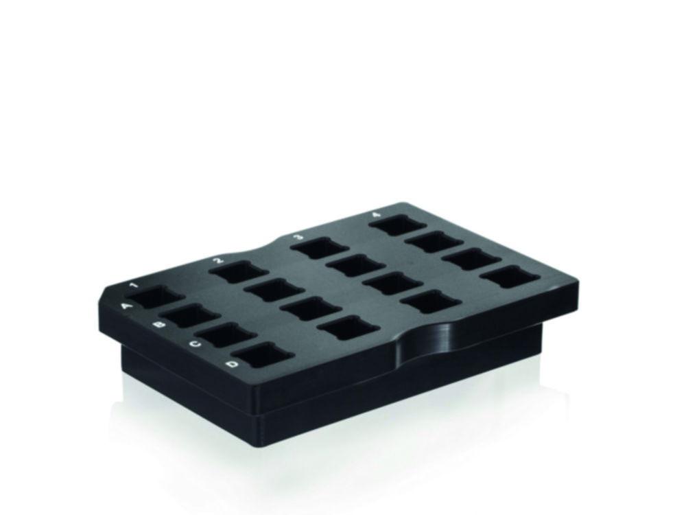 BRAND Adapter Rack for Liquid Handling Station, for 16 BRAND Cuvettes, POM

