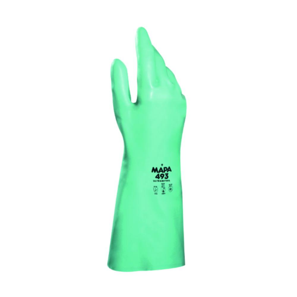 Gloves Ultranitril 493 size 9 - 9.5, nitrile, length 39 cm, pair