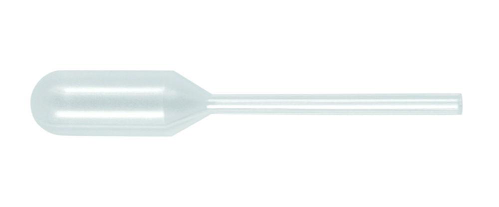 Ratiolab Pasteur Plast Pipets 1.0 ml 63 mm Ultra Short Single Non-Sterile, Pack of 500