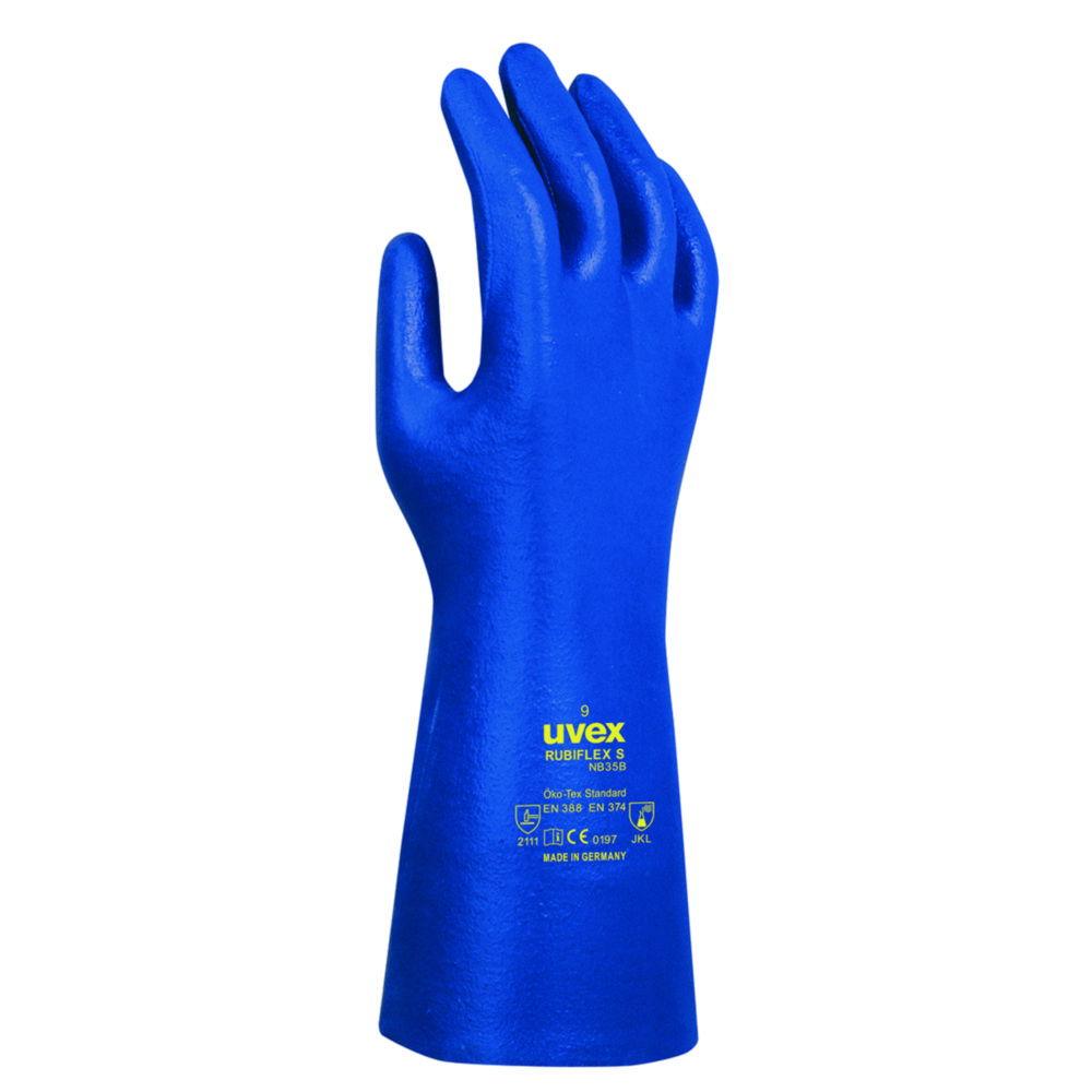 Uvex Protection Gloves RUBIFLEX S NB35B ca. 35 cm, Size 11, Type 60224, Blue, Pair

