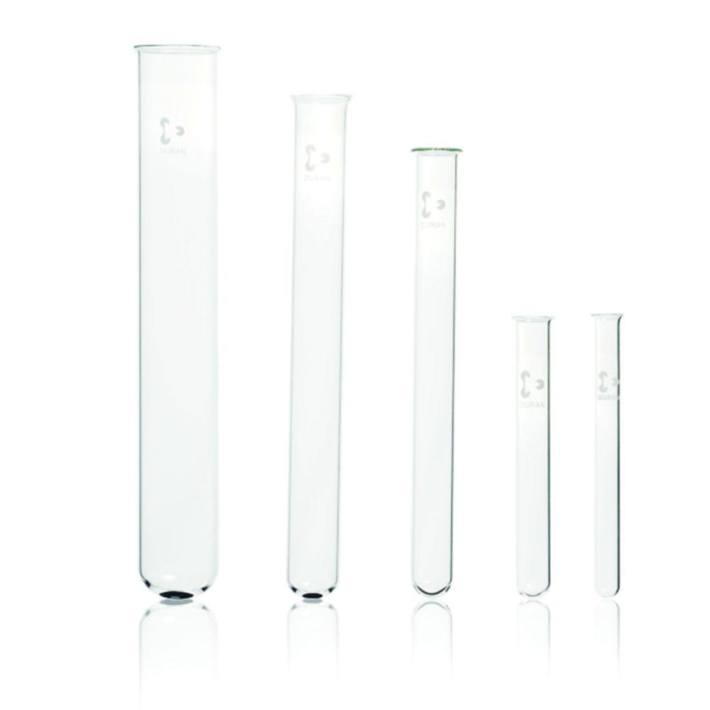 DWK Duran 25 x 200 mm Test Tubes with Beaded Rim, Pack of 50