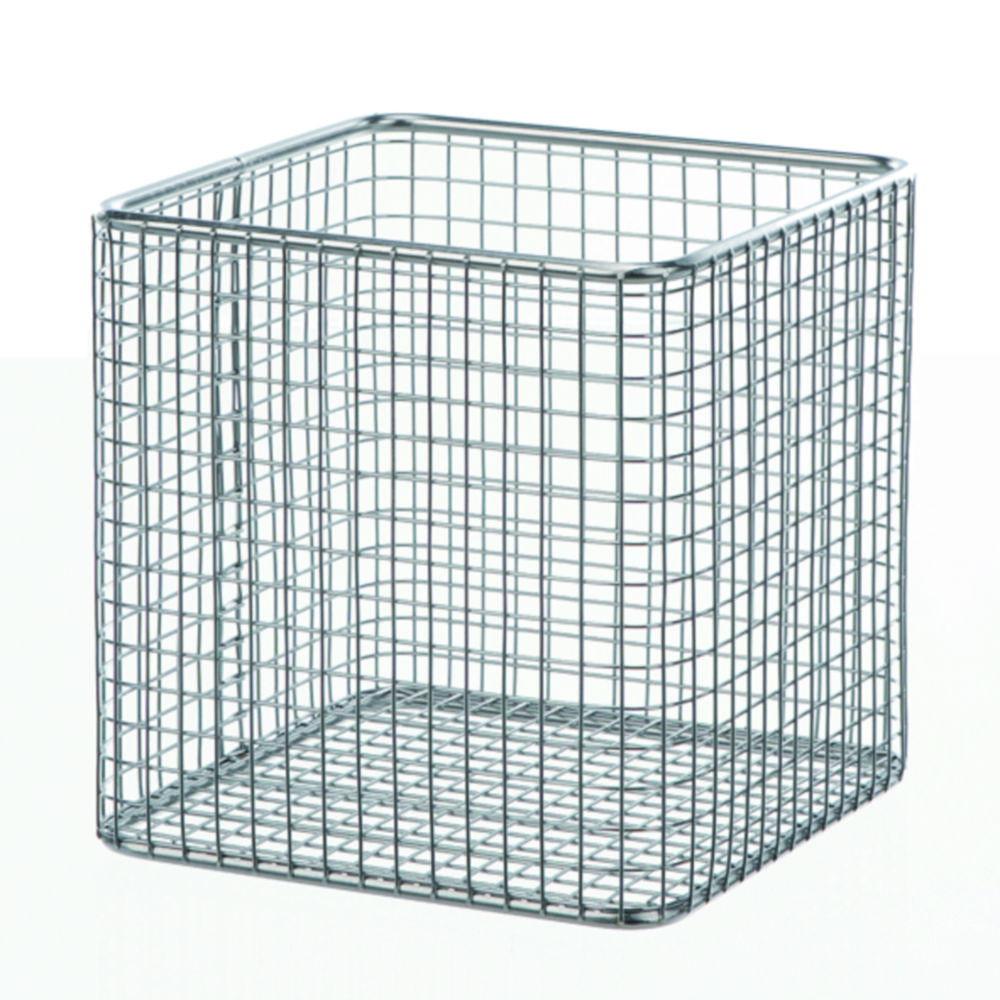 BOCHEM Wire Basket 18/8 Stainless Steel Polished, 200 x 200 x 150 mm Mesh 8 x 8 mm