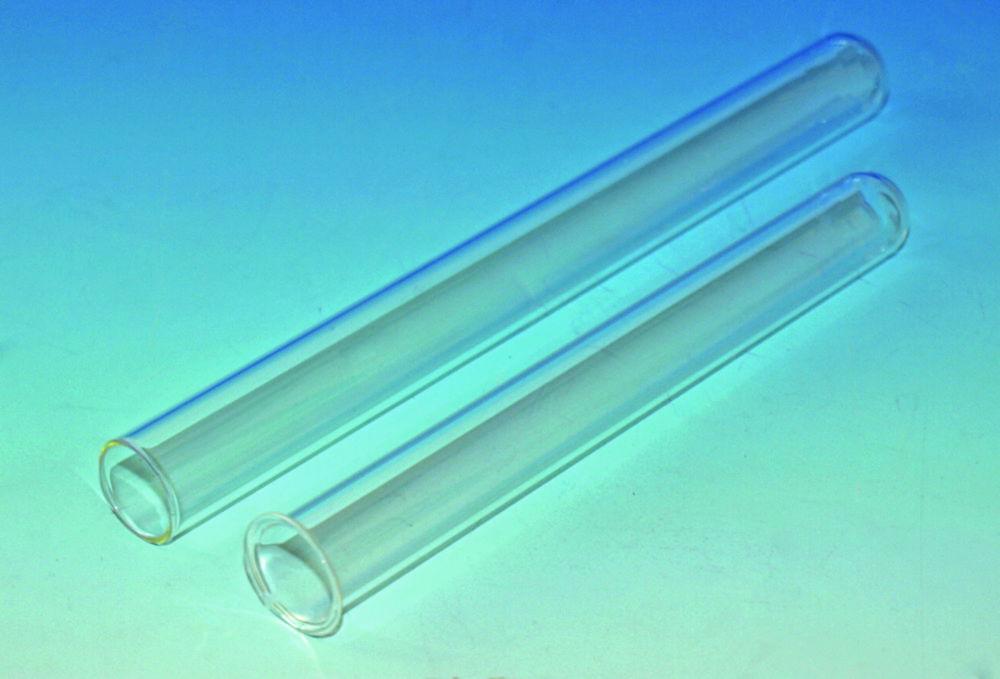 Hecht Test Tubes "Elka", 120 x 16 mm, Pack of 100, AR-Glass, with Rim


