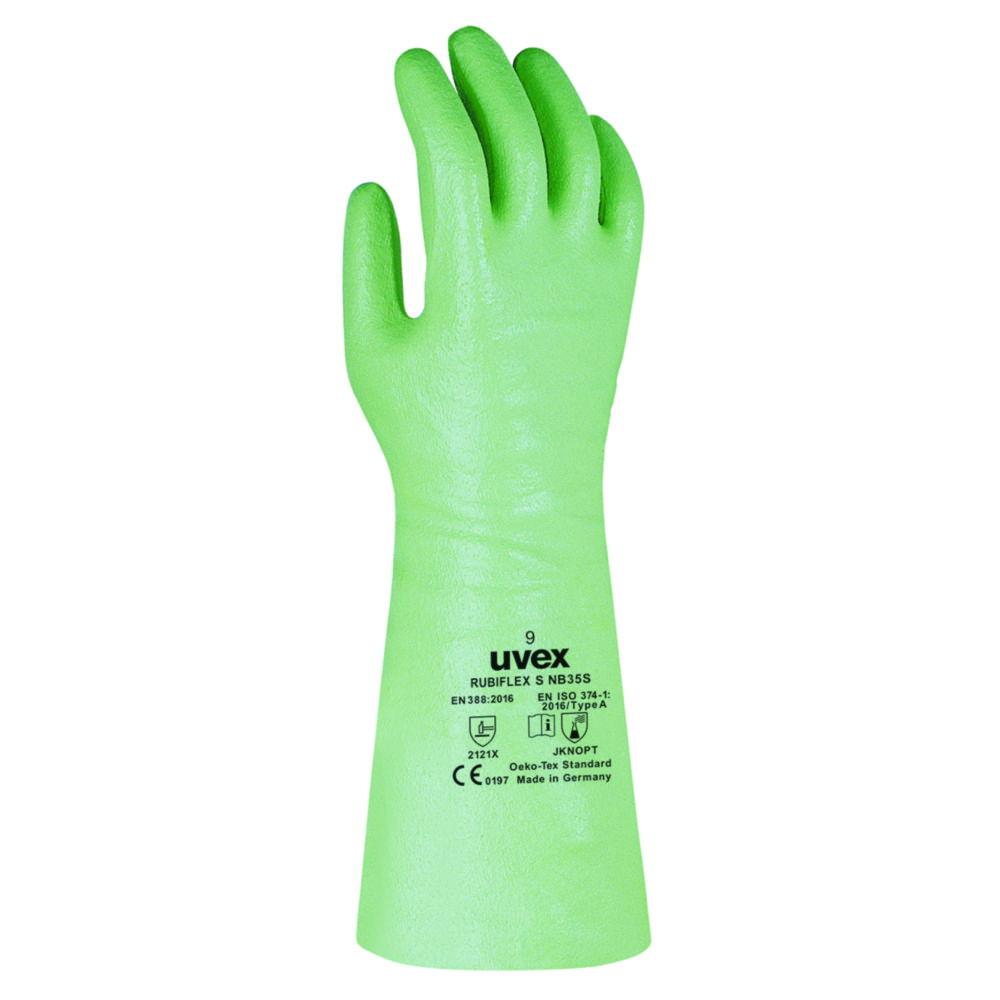 Uvex Protection Gloves RUBIFLEX S NB60SZ ca.60 cm, Size 10, Type 89651, Green, Pair

