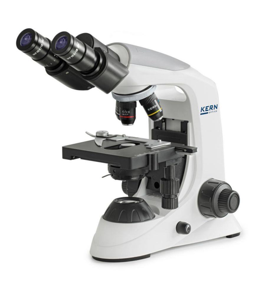 Kern Transmitted Light Microscope OBE 122 Binocular Achromat 4/10/40, HWF10x18; 3W LED

