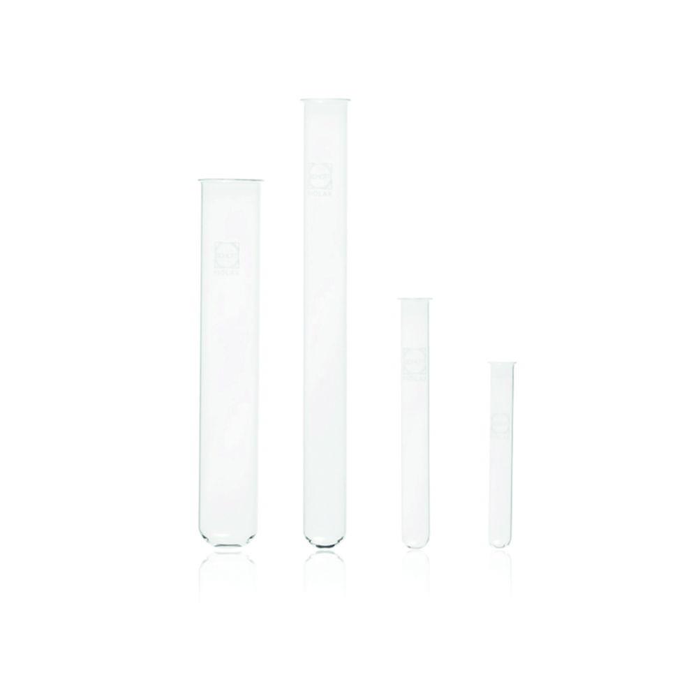 DWK Duran Test Tubes FIOLAX 16x130mm, Pack of 100, with Rim