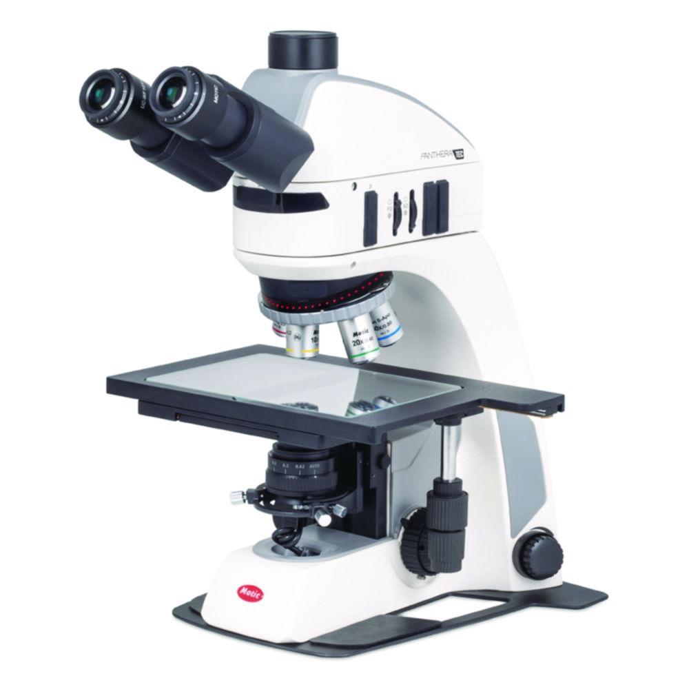 MOTIC Panthera TEC MAT BF-T 6"x4" Trinocular Microscope, Siedentopf Type, 360° Swiveling