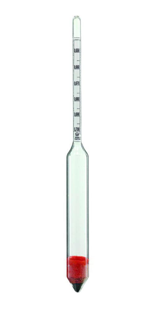Ludwig Schneider Precision Density Hydrometer S50-100 1000-1.050: 0.002 g/cm³, Length 190 mm, without Thermo Scientificmeter
