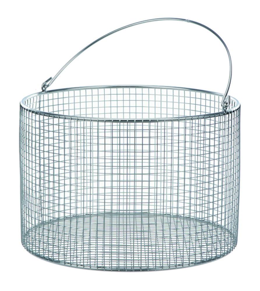 BOCHEM Wire Basket with Handle 100 mm 120 mm Ø, 18/10 E-POLI Mesh 8x8mm
