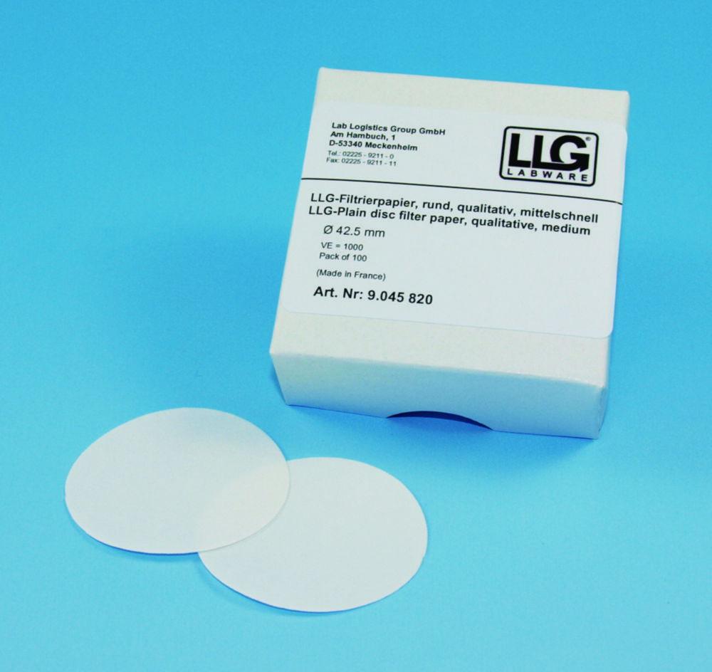 LLG Filter Circles 42.5mm Qualitative Medium, Pack of 100