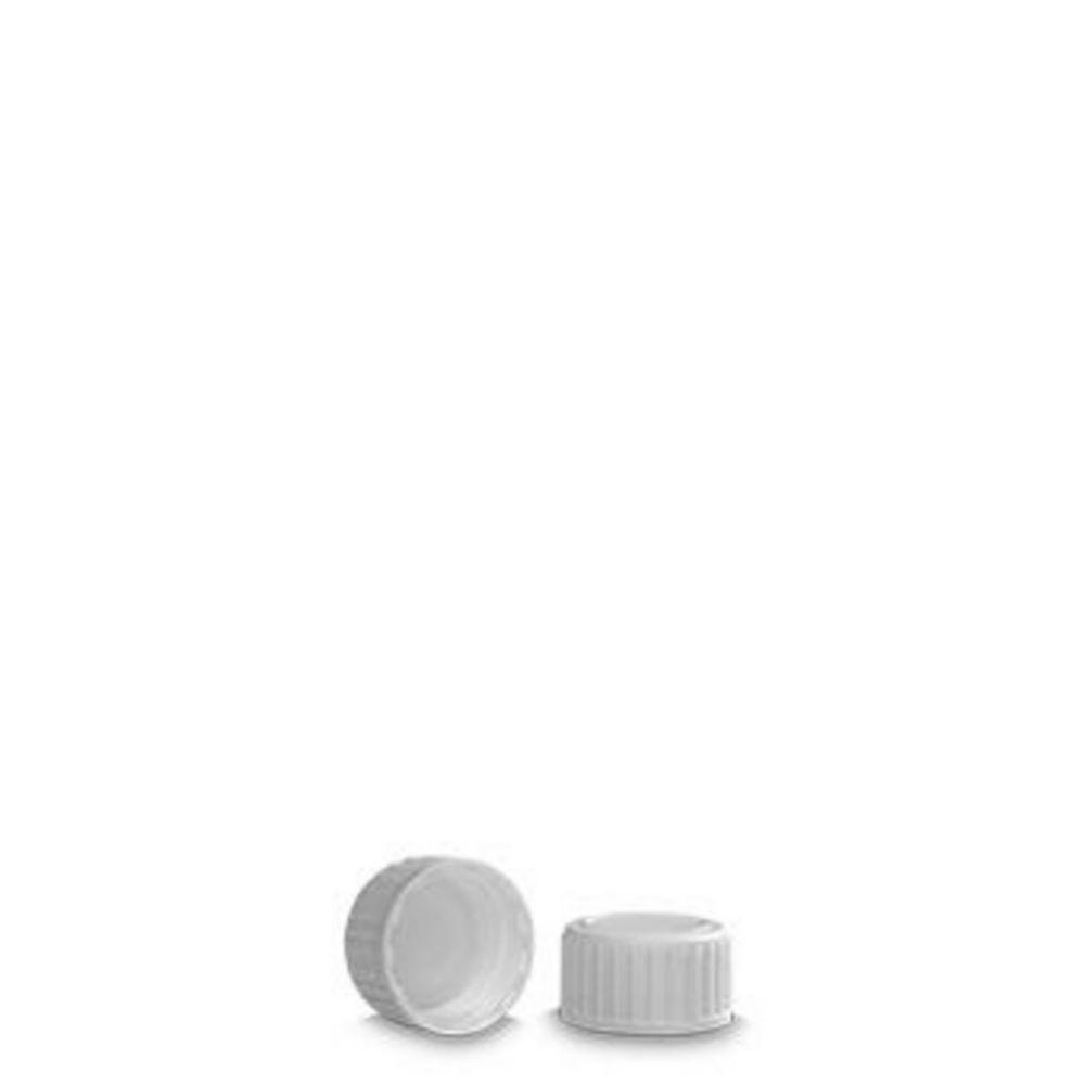 RIXIUS Screw Caps PP White with LDPE Insert GL22 (Pack of 100)