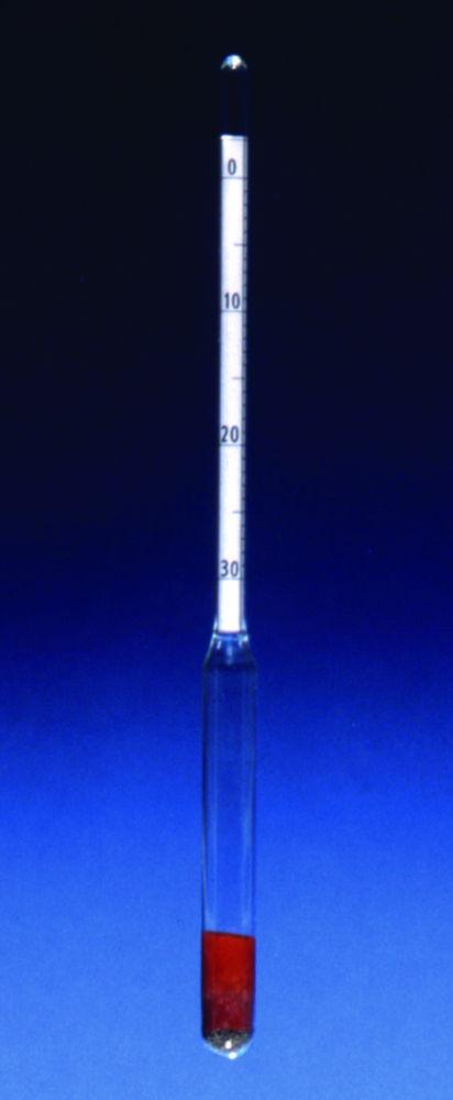 GECO Hydrometer Accto Baumé 0–1° Be, without Thermo Scientificmeter