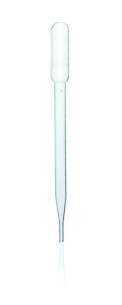 BRAND Pasteur Pipettes, 3.5 ml, Plastic Pack of 500, PE, 148 mm, Without Grad.