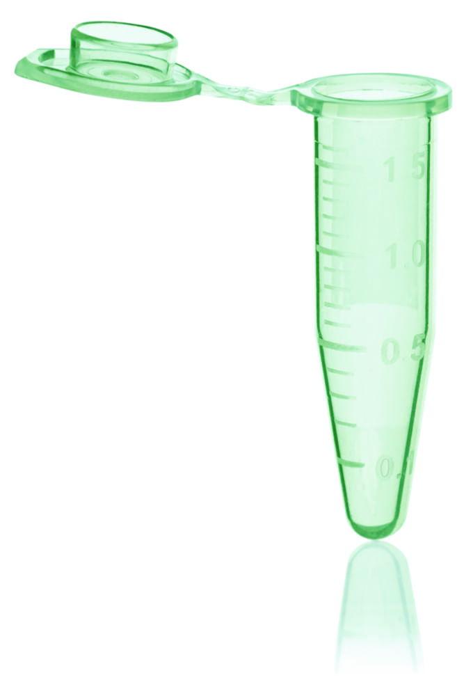 BRAND Reaction Vessels PP 1.5ml Bio-Cert PCR Quality Green with Lid – Pack of 500

