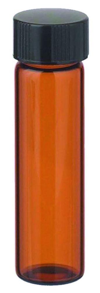 DWK Wheaton 8 mL Amber Glass Sample Vials with Caps, Pack of 144