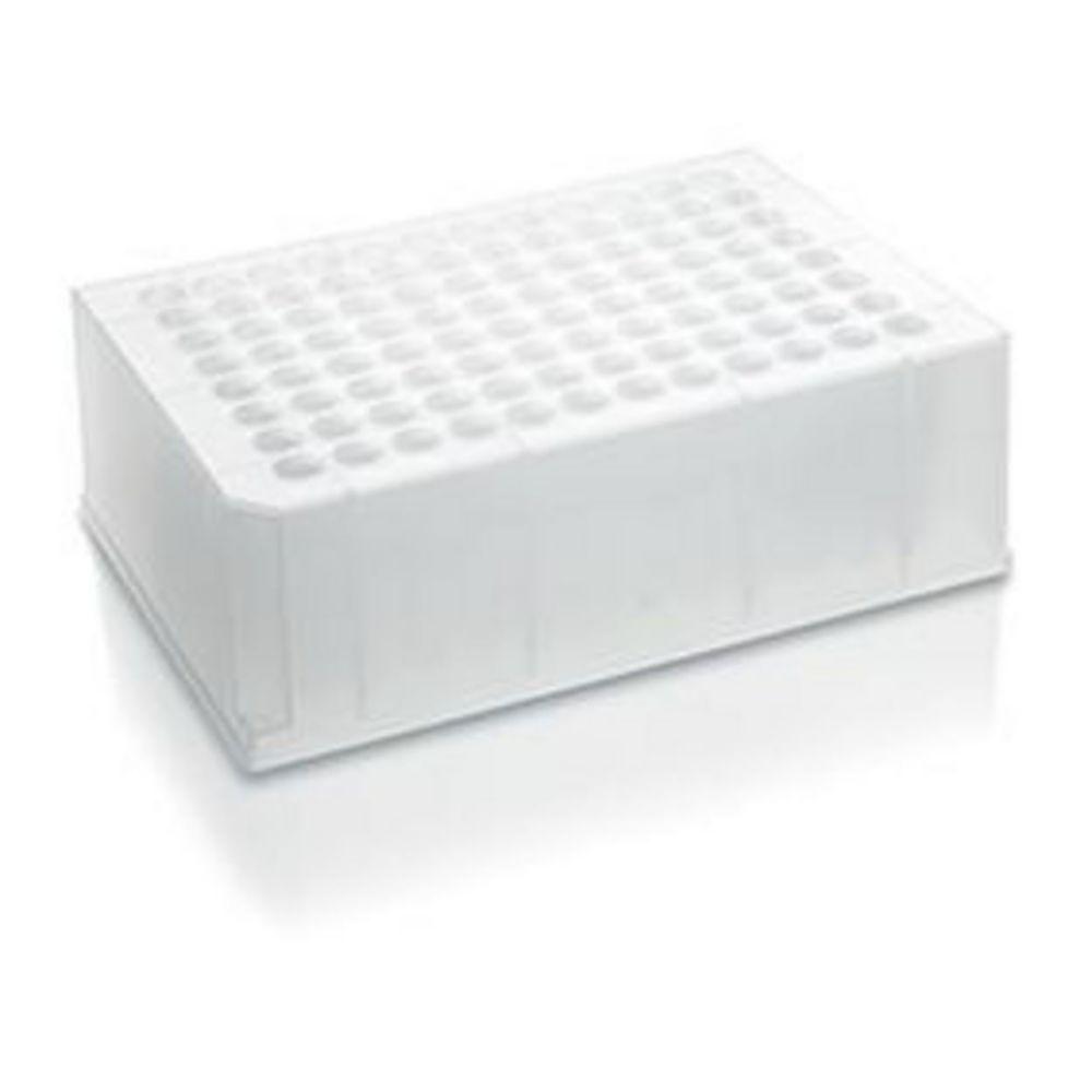 BRAND Deep Well Plates, 1.1 ml 96-Well, PP, Non-Sterile, Stackable, Pack of 24