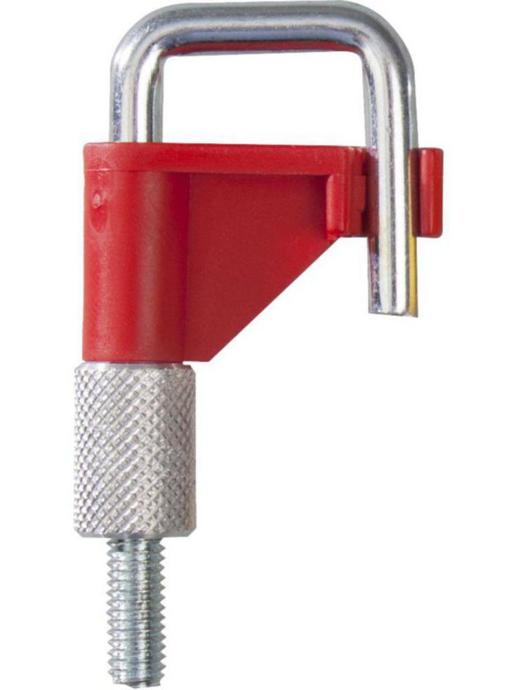 Bürkle Stop-It Tubing Clamp with Easy-Click Closure, Red, for Tubes up to 15 mm Diameter