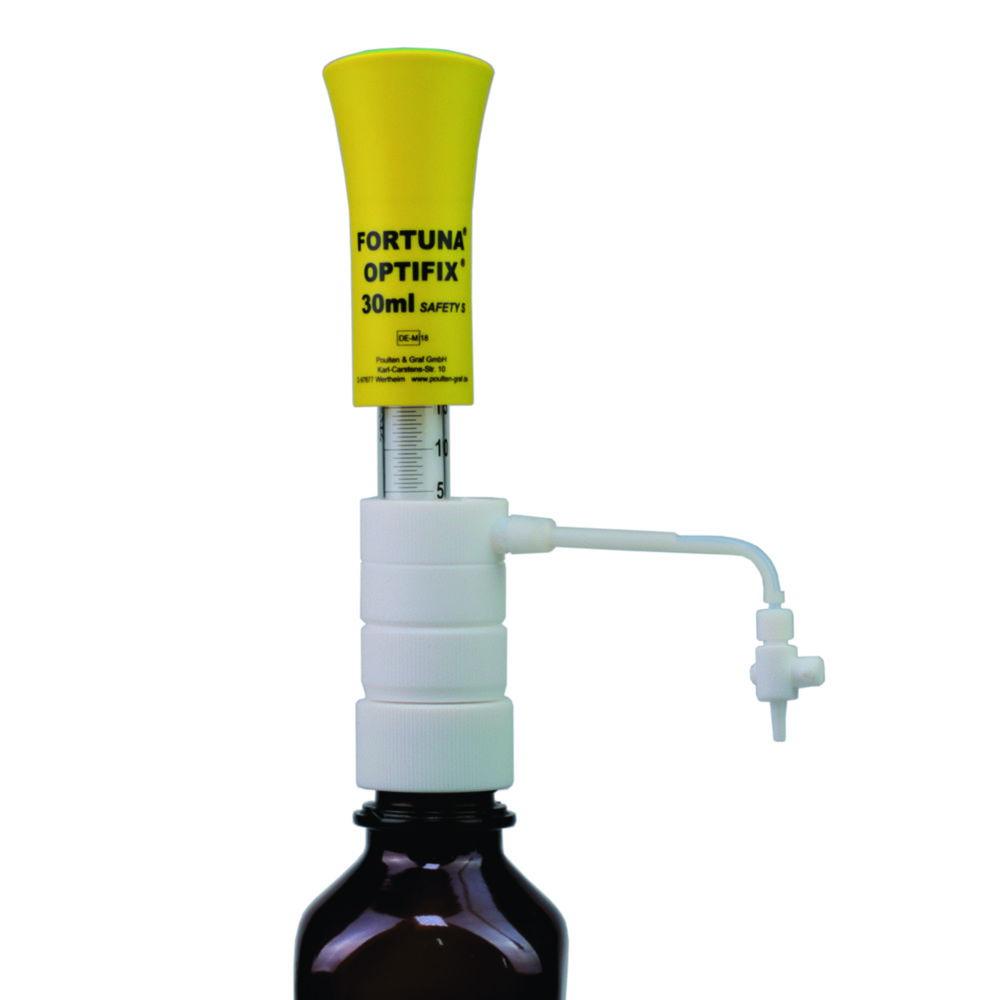 Poulten & Graf FORTUNA OPTIFIX Safety Dispenser S 1-5 mL with Safety Cock Plunger PTFE Coated