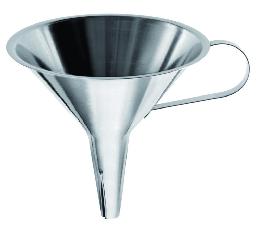 RSG Stainless Steel Funnel 80 mm, with Handle and Air Furrow
