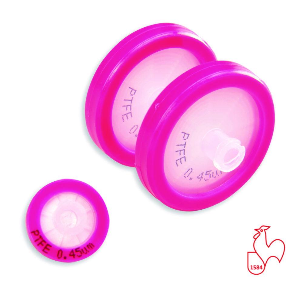 Hahnemühle Syringe Pre-Filter 25 mm 0.45 µm, PTFE, PP-Housing, Ultrasonic, Frozen, Black Lettering, Non-Sterile, Pack of 500