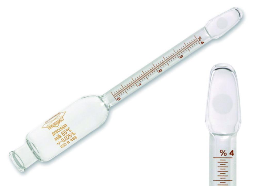 Milk butyrometer 0-12%:0,1